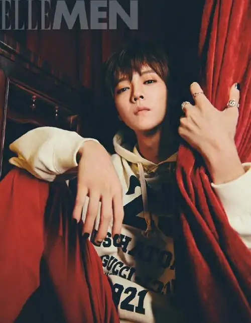 上游时尚鹿晗解锁ellemen五月刊封面人物大片尽显浓郁色彩复古格调