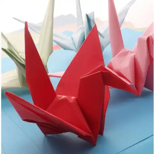 彩色diy手工折纸厘米特大号千纸鹤成品婚礼店面幸运星
