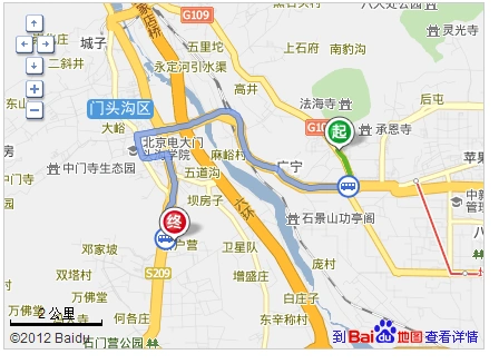 公交线路:977路快车,全程约10.