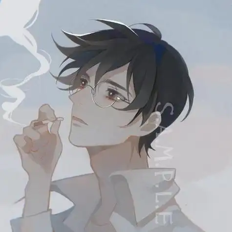 斯文人抽烟头像男生 男生头像图片大全 -【爱个性】