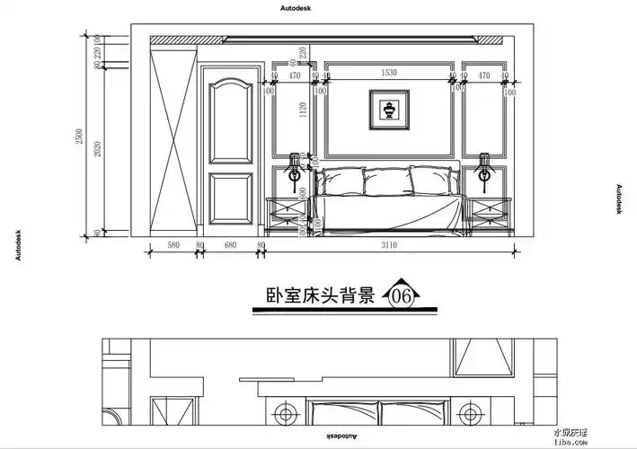 卧室立面图出来了