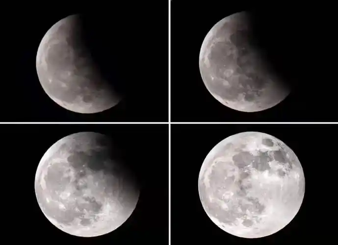 "超级月全食"来了,"月姑娘"真的羞红了脸庞