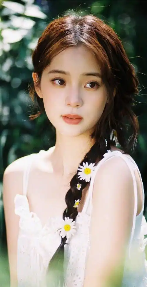 欧阳娜娜私服写真,辫子白色裙子,充满甜蜜浪漫的感觉_镂空_时尚_自然