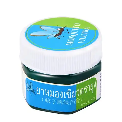 泰国驱蚊膏蚊子牌绿药膏青草膏蚊虫