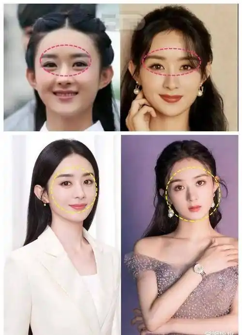 赵丽颖长相分析:三个圆脸长相变美思路,圆脸女孩必看_嘴唇_五官_时尚