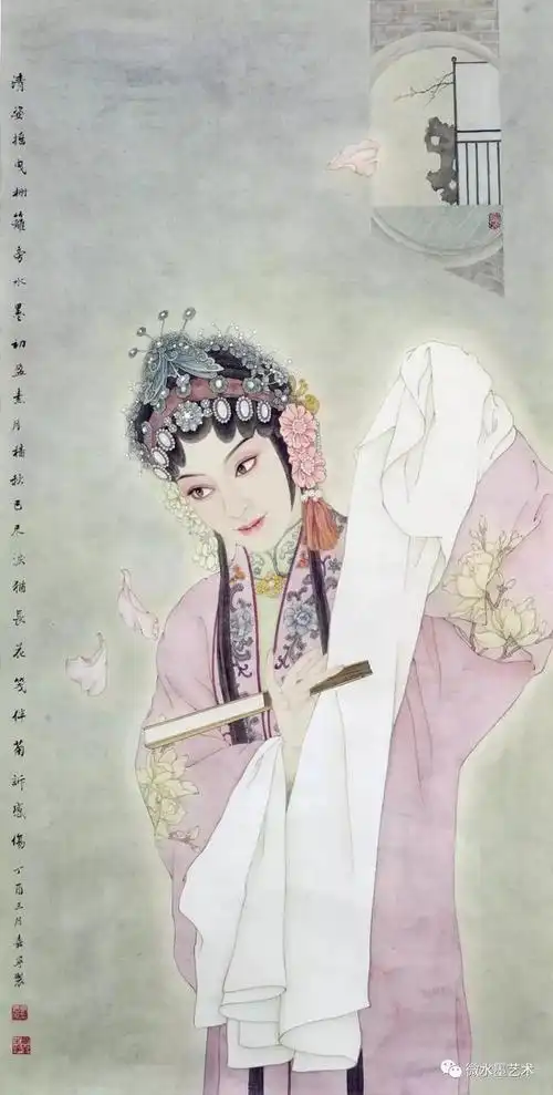 他把戏曲人物,画绝了