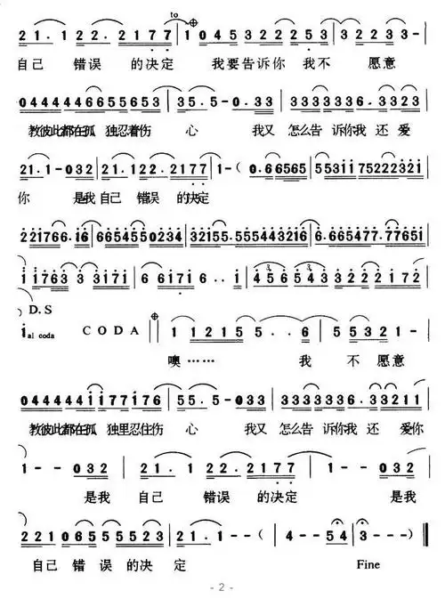 认错_简谱_搜谱网