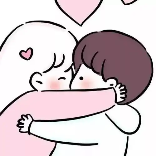 趣味微信卡通情侣头像一对