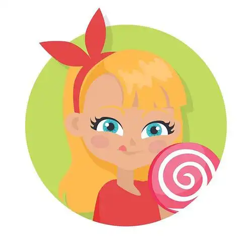 卡通糖果女孩头像