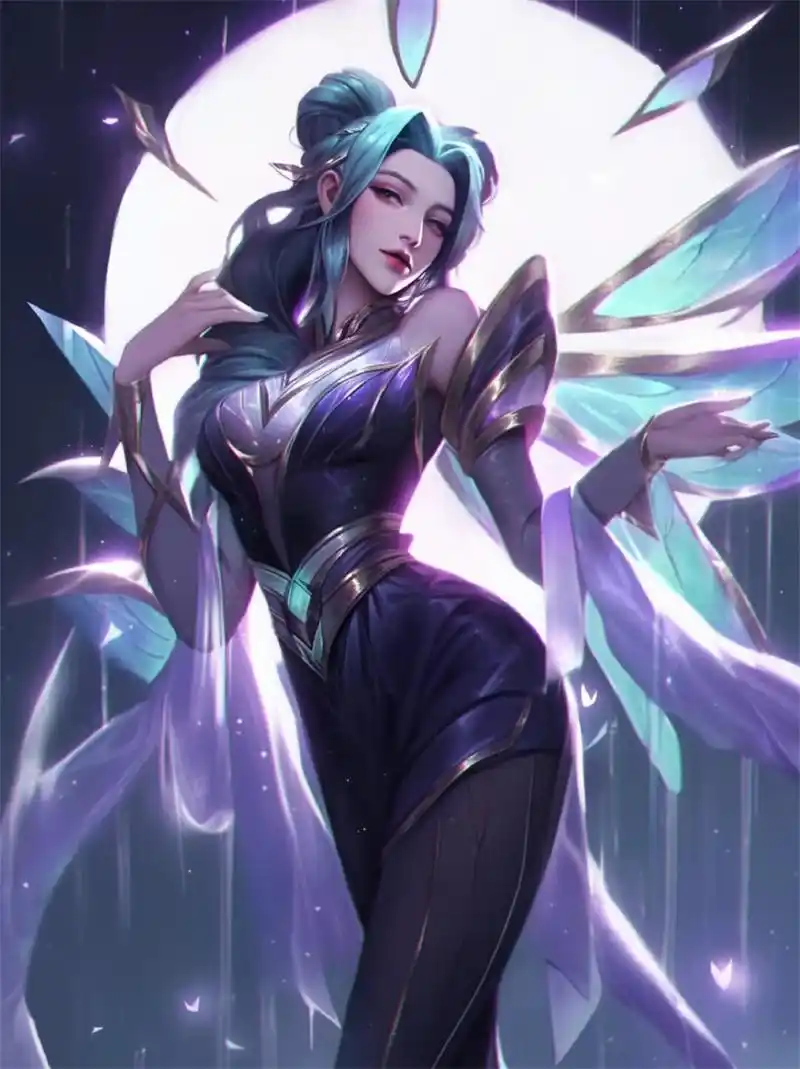 英雄联盟戴安娜  皎月女神·黛安娜是moba竞技网游《英雄联盟》中的