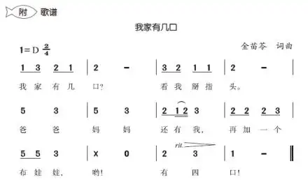亲子儿歌《我家有几口》
