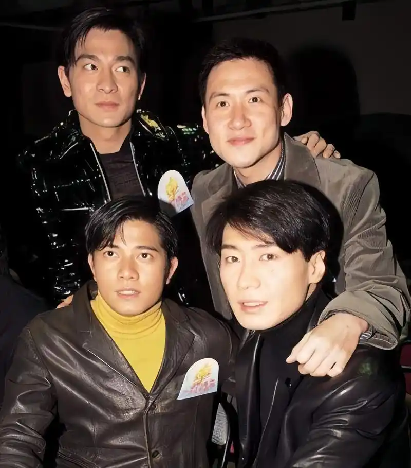 刘德华,黎明,郭富城,张学友,四个人在一起合影.