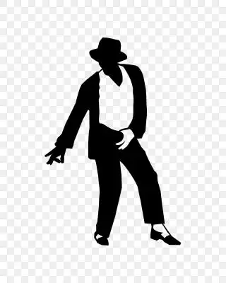 迈克尔杰克逊舞蹈剪影素材