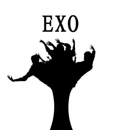 exo狼与美女大树壁纸