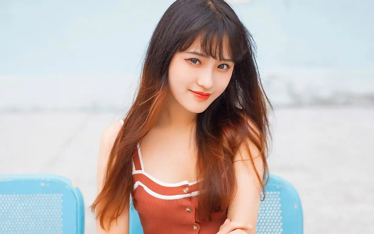 清纯美女户外清凉写真高清桌面壁纸