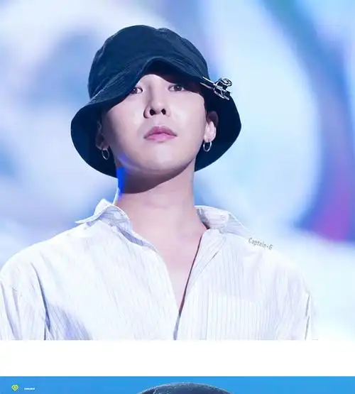 sogo★权志龙复古休闲纯色盆帽黑色渔夫帽棉可摺叠遮阳帽男女潮帽