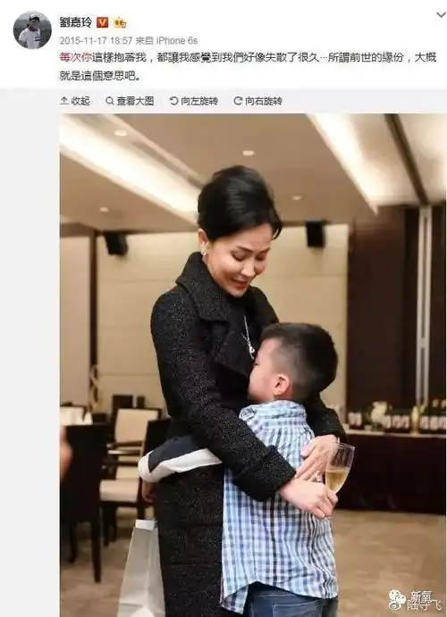 最后,不看虐狗了,还是看看女神李嘉欣的全家福.