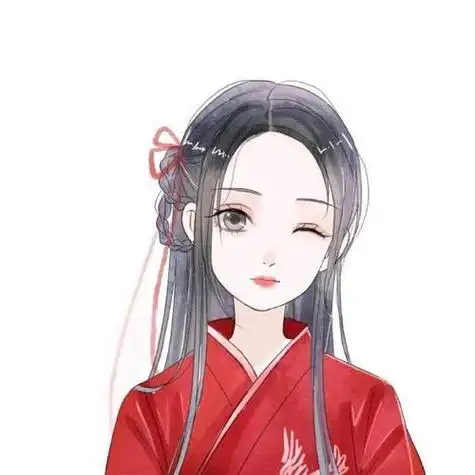 红衣古风头像温婉动人一笑倾城一见难忘