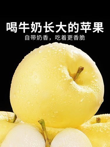 正宗奶油富士苹果10斤新鲜水果当季整箱黄金冰糖心丑烟台萍果