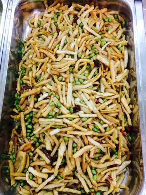 大食堂早餐菜品照片