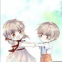 微信姐弟头像动漫一对2张【点击鼠标右键下载】