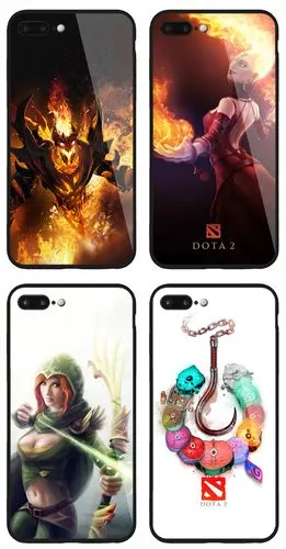 dota2手机壳iphone7p苹果xr影魔华为p20磨砂oppo玻璃vivox23小米9
