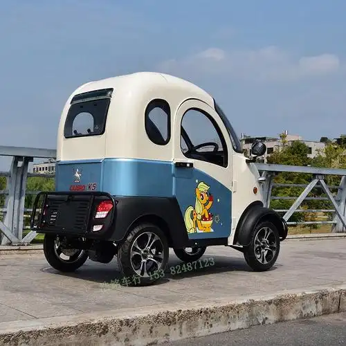 凯一路k5小型四电动车三人座成人家用接送孩子代步 套餐五:配二组30a