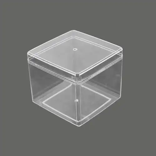 注塑机加工塑料产品ps塑料大方盒858565饼干盒曲奇饼干盒食品