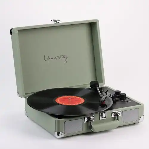 黑胶唱片机留声机台式电唱机蓝牙复古仿古古老欧式黑胶唱片机