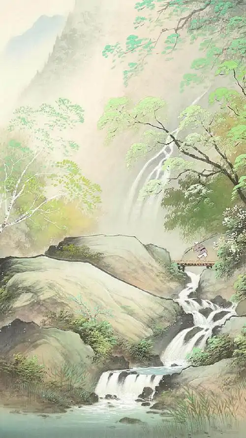 林间小溪,意境非凡