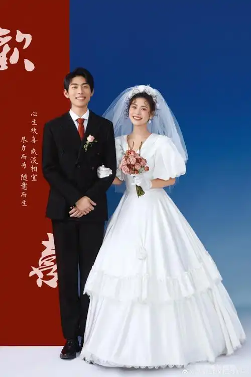 种草了甜度99的喜嫁风婚纱照!超级出片