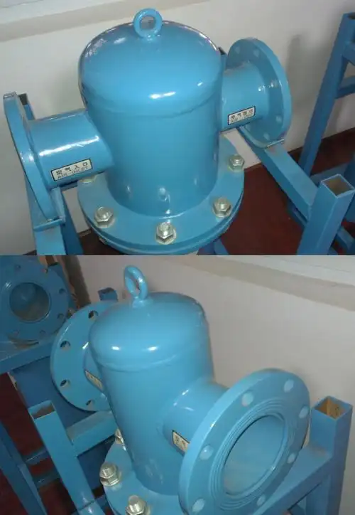 dn法兰过滤器冷干机除水压缩空气精密过滤器气泵空压机油水分离器 50