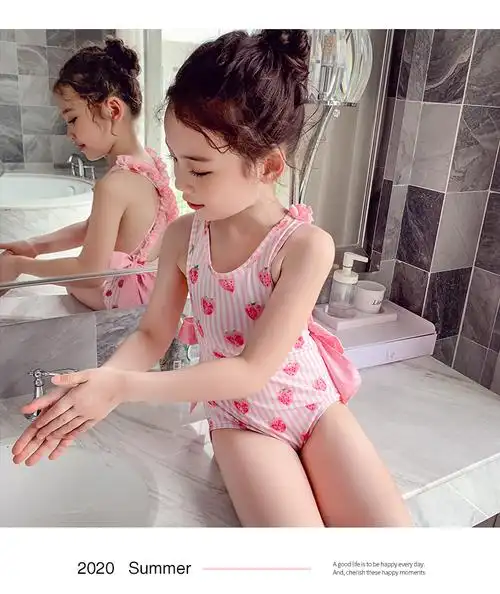 七色王国婴童泳装 七色王国女童泳衣夏装2021新款小女孩韩版可爱游泳