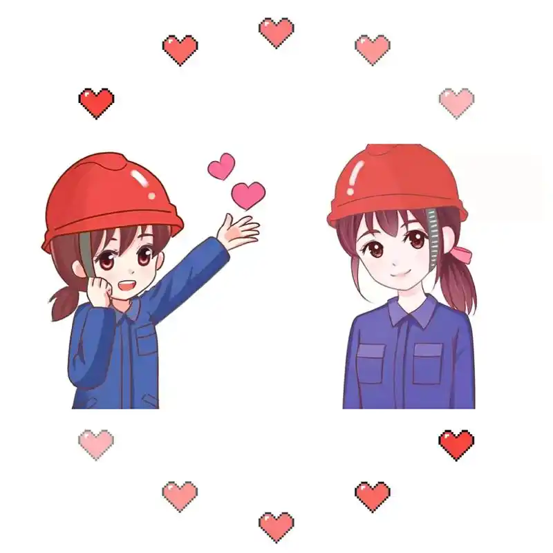 工程人 #电力人卡通头像       甜美可爱风的微笑头像 - 抖音