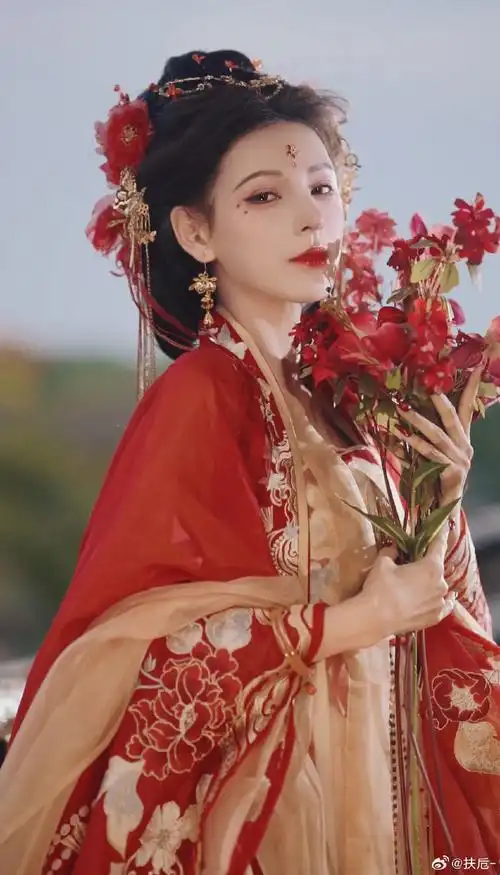 生而如诗##国风##摄影##国风大典##张予曦红衣古装美到我失语