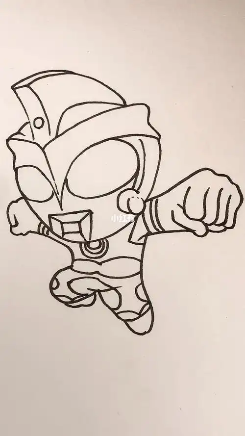 奥特曼系列简笔画