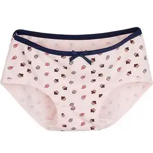 5条浪莎女士内裤女三角裤中腰提臀少女纯棉底裆面料礼盒裤衩