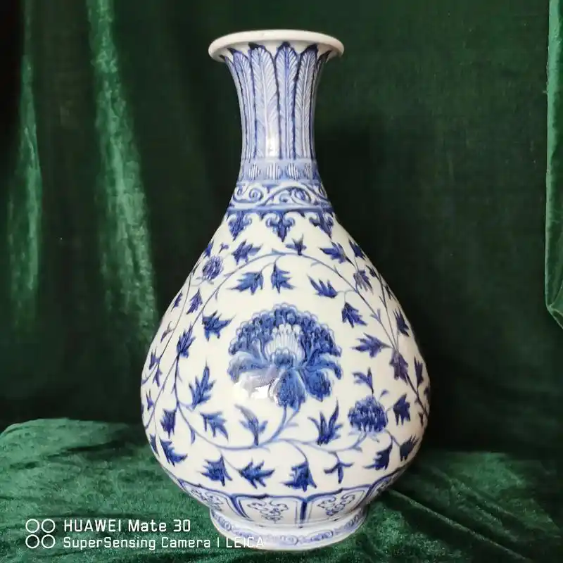 明永乐青花玉壶春瓶的典型器型#青花瓷 #美瓷欣赏 - 抖音