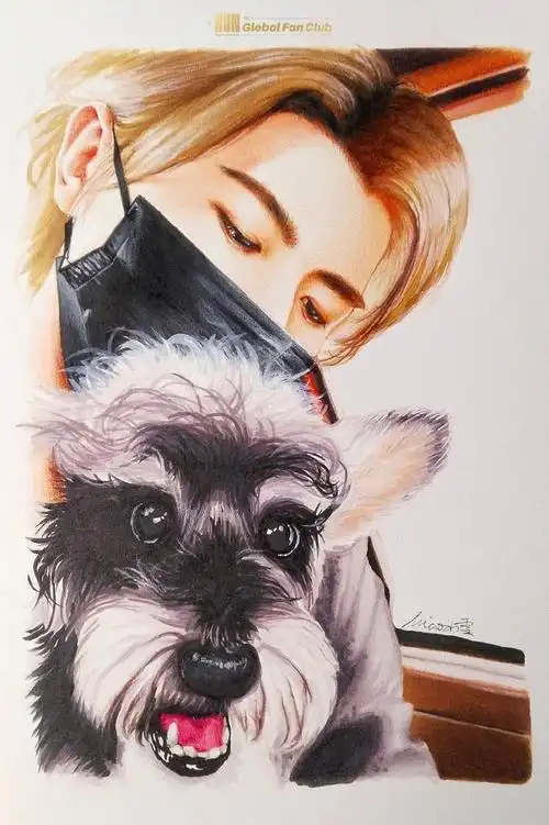 05kun与乖女儿  @蔡徐坤#蔡徐坤#    手绘┊@micio小雪