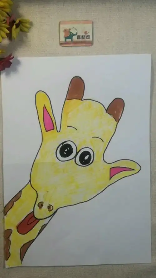 创意画长颈鹿,画画小白也可以学会的长颈鹿,教你画长颈鹿