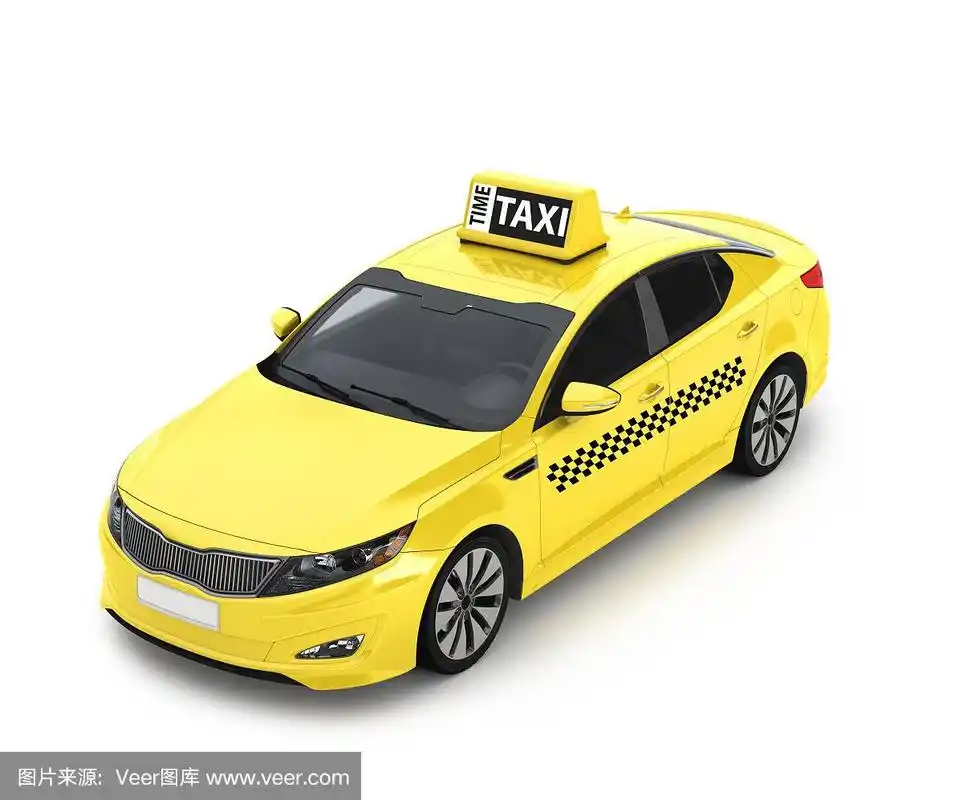 黄色的出租车.三维演示