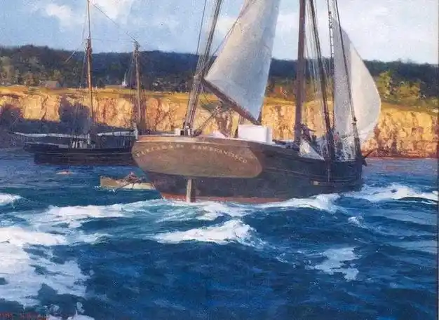 美国海洋画家david thimgan帆船系列作品