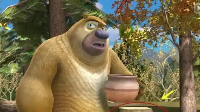 熊出没最明显的四个穿帮镜头,第一个太幼稚,最后一个忍无可忍_光头