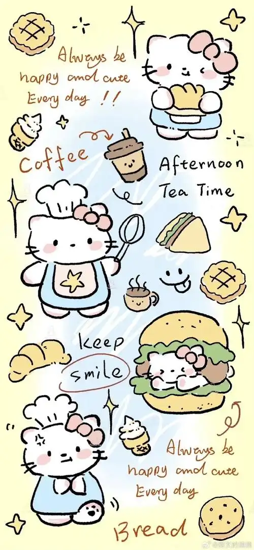 可爱动漫壁纸##可爱kitty喵##无水印动漫壁纸##爱自己 爱生活