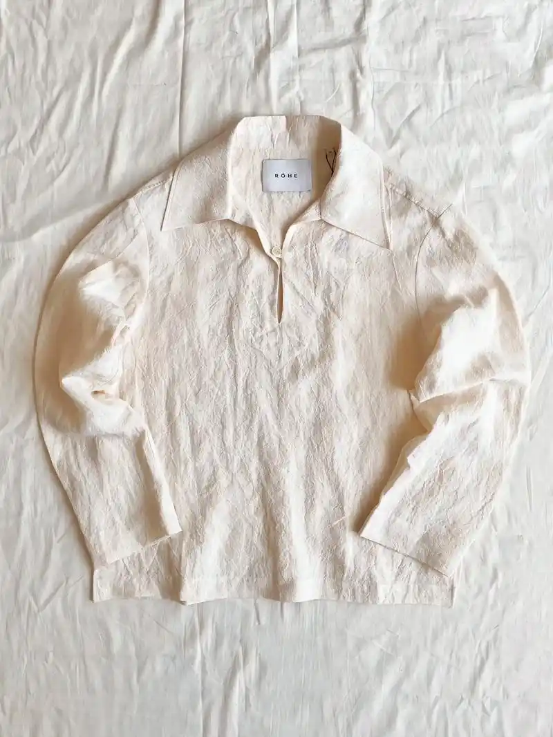 亚麻套头衬衫98  - 抖音