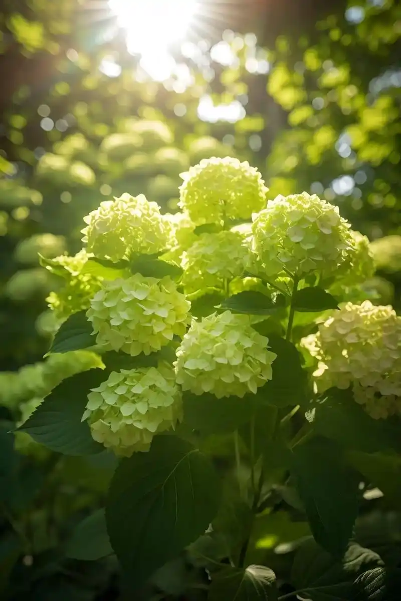 世界上有种绿色的花叫木绣球花