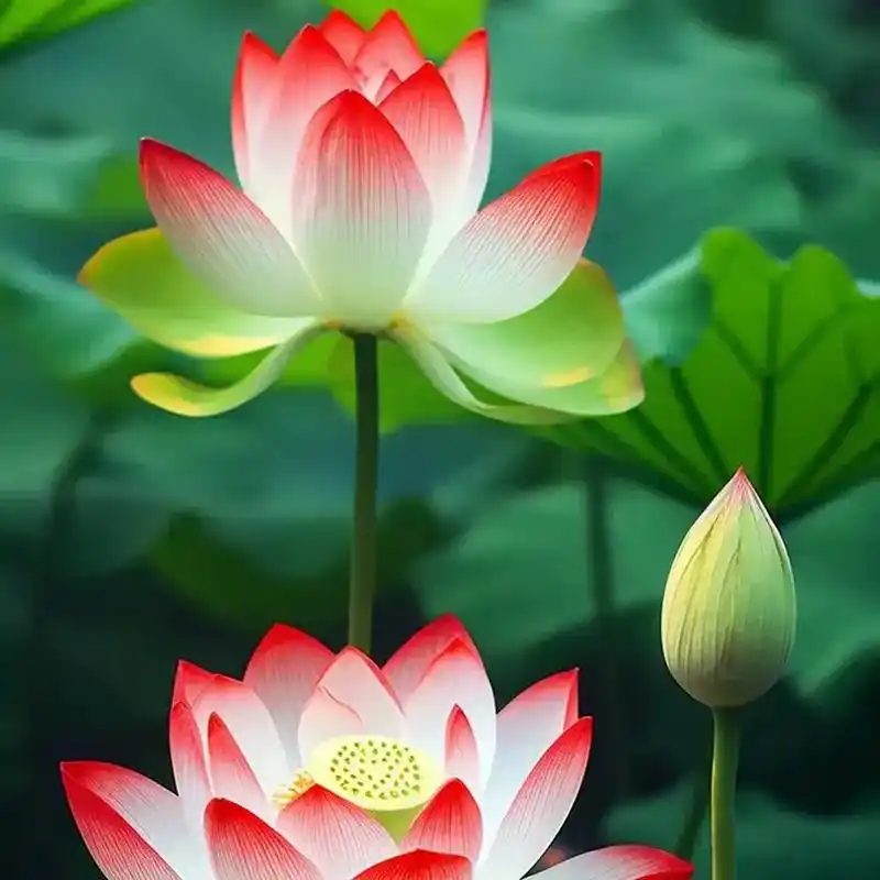 今见好运连连90和和美美97莲花盛开清风来90  盛夏的莲花池