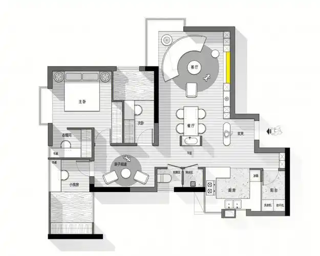 改变动线处理玄关 #独立设计师  #玄关