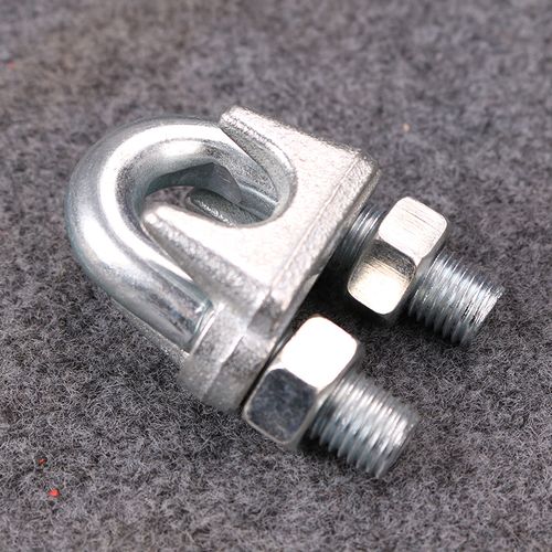 巨牛钢丝绳卡头卡扣夹头u型夹线扣线夹固定线夹线扣钢丝绳卡头锁 国标