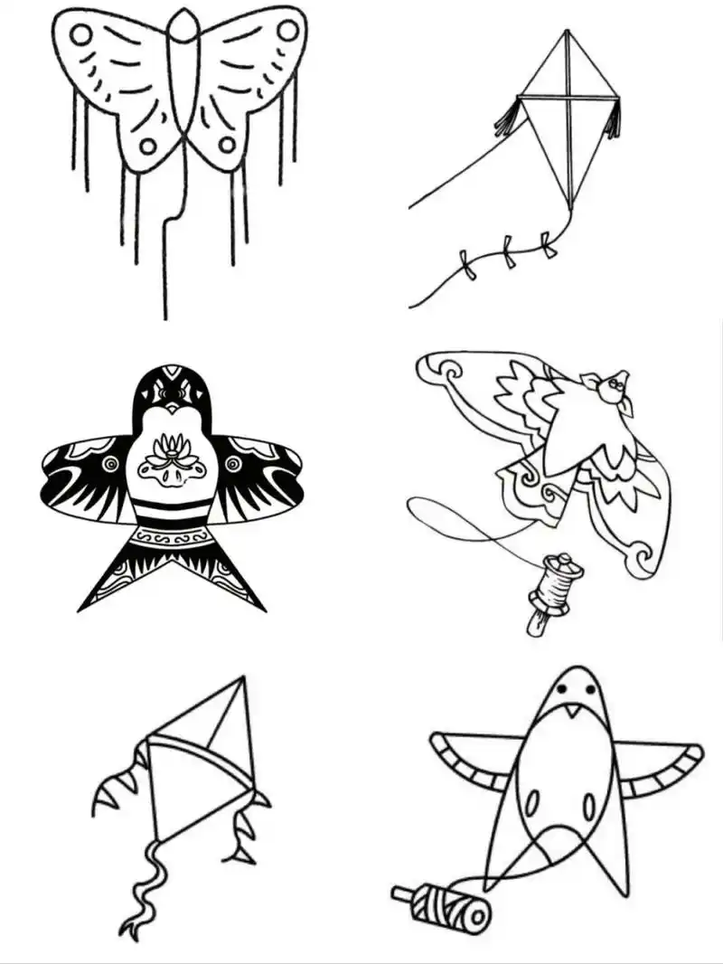 【简笔画】风筝 #简笔画#